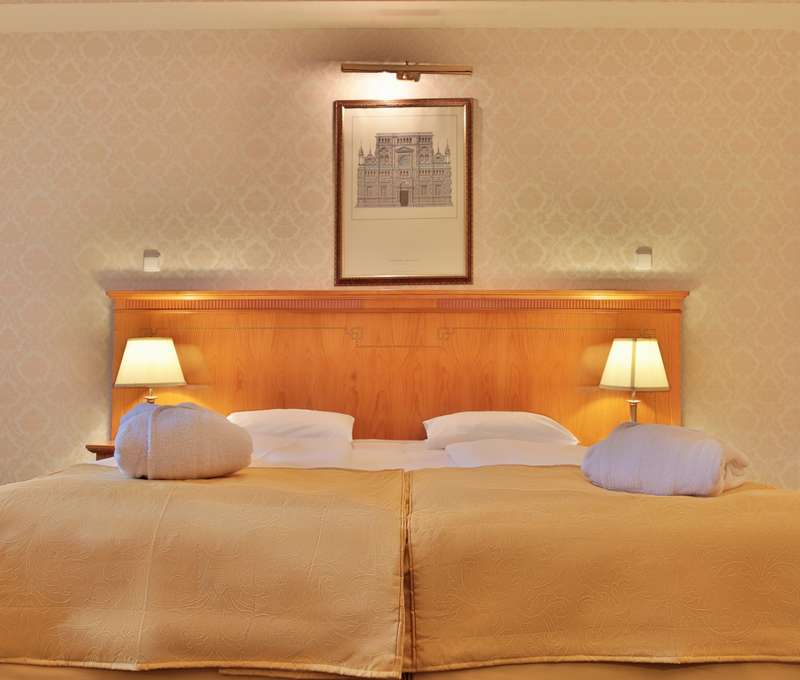 Priestranné a pohodlné postele hotela Belvedere Spa & Wellness**** vám zaistia kvalitný spánok