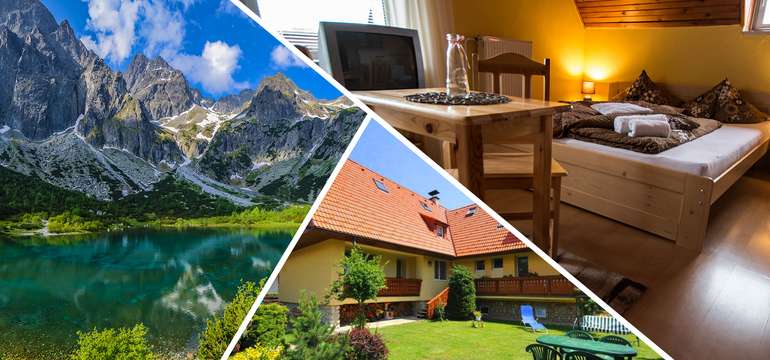 Villa Tatran v Starej Lesnej s panoramatickým výhľadom na Lomnický štít
