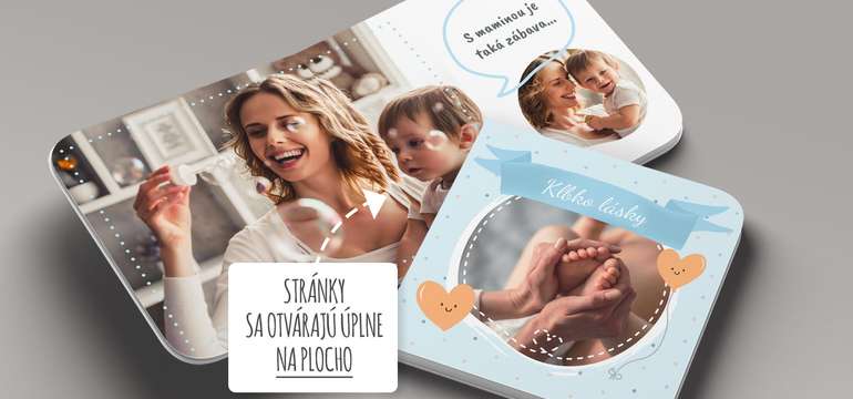 Exkluzívna novinka - fotokniha s extra hrubými stranami a plochou väzbou (Lay-Flat)