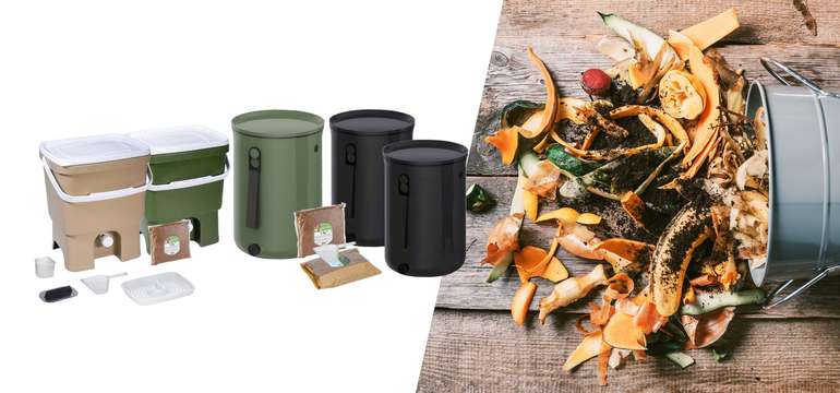 Bytové kompostéry Bokashi, ktoré rozkladajú bioodpad fermentovaním