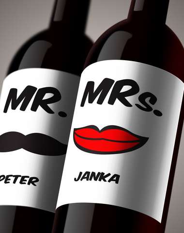 Darčekový set vín - párové etikety MR a MRs