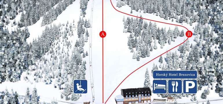 Vlastné SKI centrum v tesnej blízkosti rezortu
