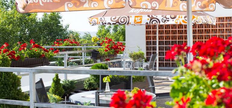 Hotel Park**** obklopuje tiché prostredie mestského parku, oáza ruží a zelene