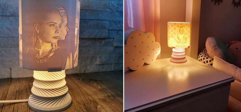 Lampa s vlastným motívom - rozžiarte svoje fotografie