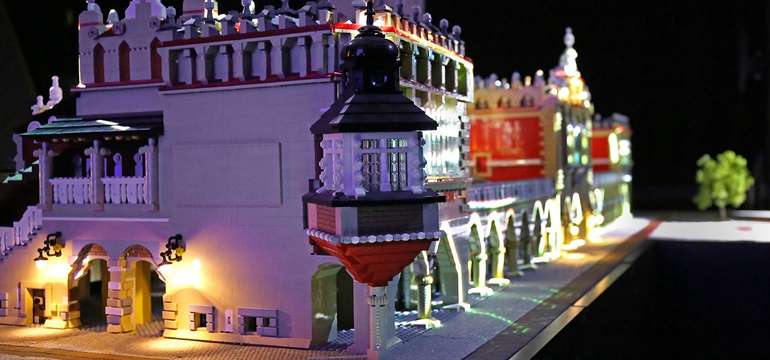 Na výstavbu atrakcí HistoryLandu bylo použito přes milion kousků LEGO kostek