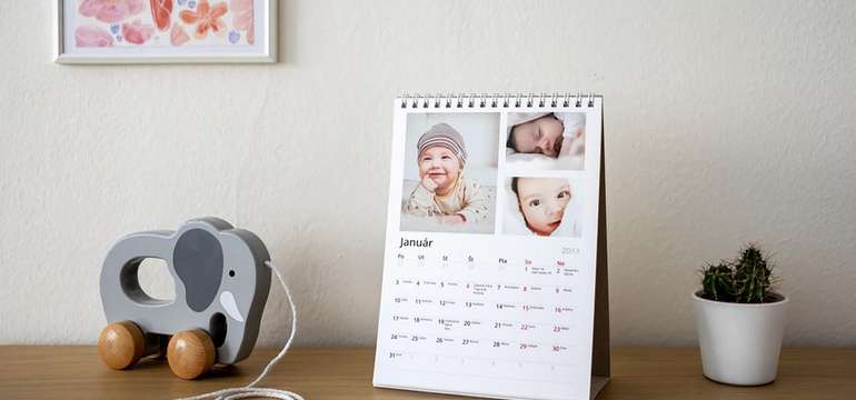 Stolové a nástenné fotokalendáre s vlastnými fotkami od Typocon