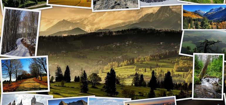 Koláž na plátne z vlastných fotografií - veľa rozmerov na výber
