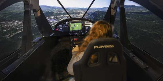 Profesionálny letecký simulátor v jedinečnom Slovenskom múzeu máp / Banská Bystrica - Kynceľová