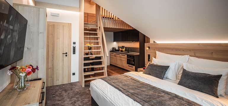 Rodinný mezonetový pokoj v apartmánu Viktória