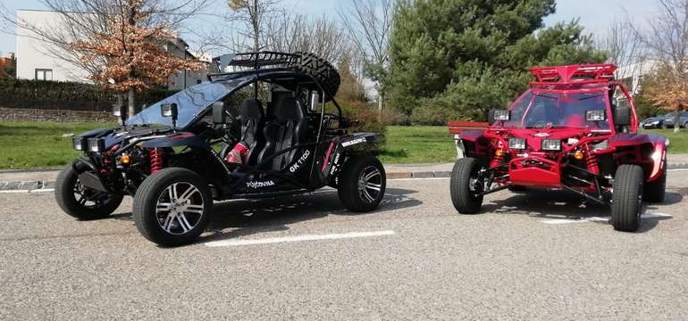 Buggy jsou určené pro silniční provoz