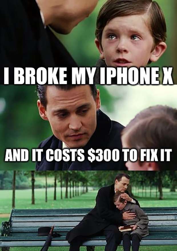 Rozbil som môj iPhone X. A oprava stála $ 300 :..(