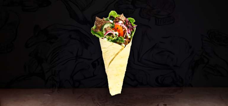 Teľací kebab v placke