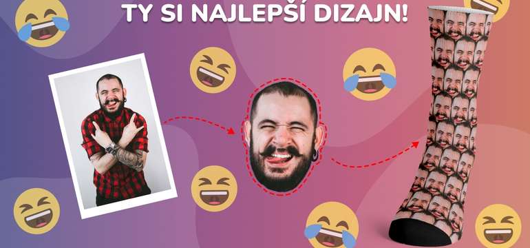 Personalizované ponožky vyrobené a potlačené na Slovensku