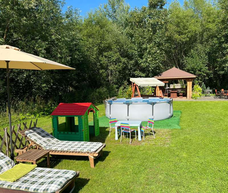 Záhrada ponúka množstvo priestoru na relax aj zábavu