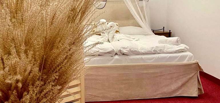 Ubytovanie v dvojlôžkovej izbe, apartmáne Deluxe alebo rodinnom apartmáne Royal