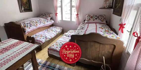 EXTRA CENY: Zážitkové ubytovanie v srdci Slovenska v rozprávkovej drevenici s názvom "Tak ako kedysi" - až pre 4 osoby/Liptov - Komjatná