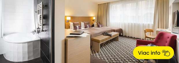 Superior izba hotela Bo33**** v centre Budapešti, strešné wellness, raňajky