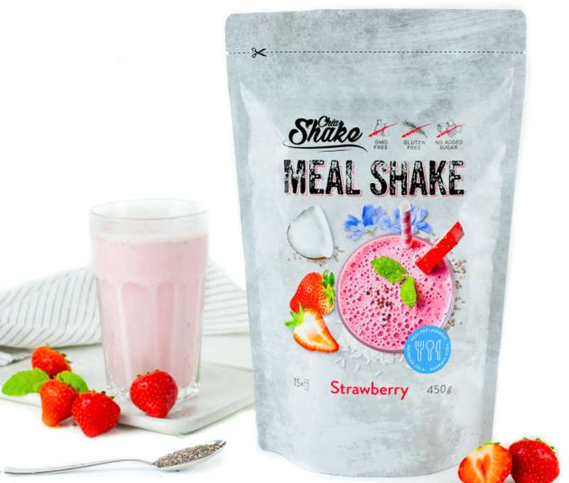 Výživný koktejl Chia Meal Shake (40 jedál) - jahoda