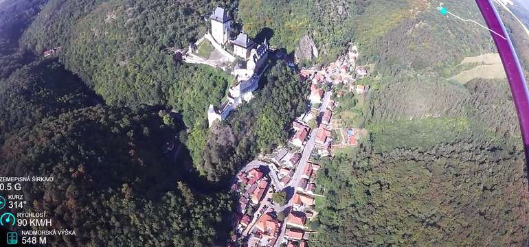 Výhľad počas letu