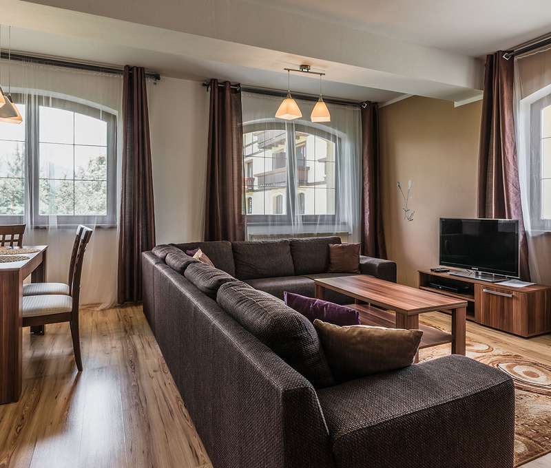 Ubytovanie  v 28 moderne zariadených, dvojlôžkových apartmánoch v 3 kategóriách