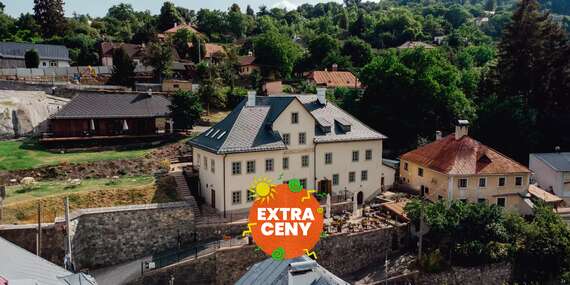 EXTRA CENY: Renomovaný Hotel Glaus s raňajkami i možnosťou privátneho wellness/Banská Štiavnica