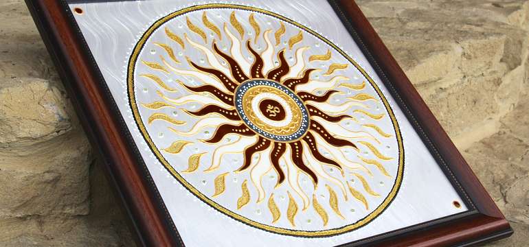 Ručne maľovaná mandala