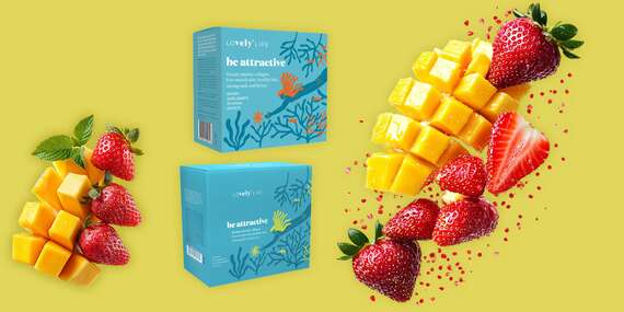 Morský kolagén Be attractive™ s príchuťou mango a jahoda / Slovensko