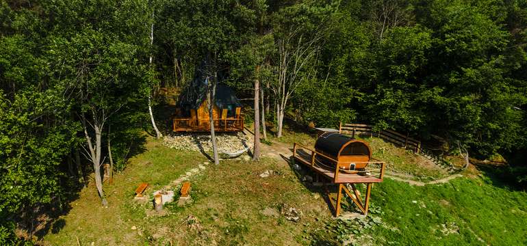 Luxusný domček Diamond Cabin Orava s raňajkami a saunou
