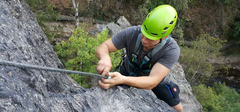 Kolující adrenalin v krvi vám bude dělat společnost po celou dobu lezení