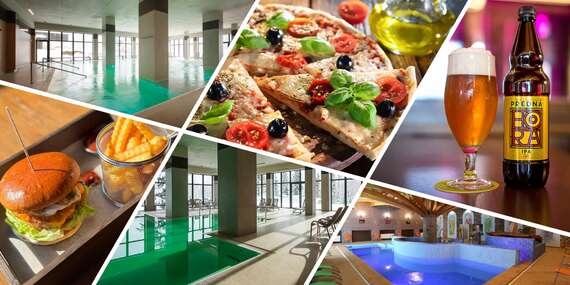 Pizza, burger alebo grill menu podľa výberu a vstup do wellness na Prednej Hore pre 2 osoby/Muráň - Predná Hora