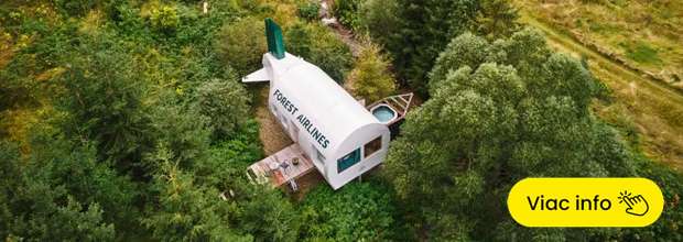 Lietadlo v lese – glamping, aký len tak nezažijete