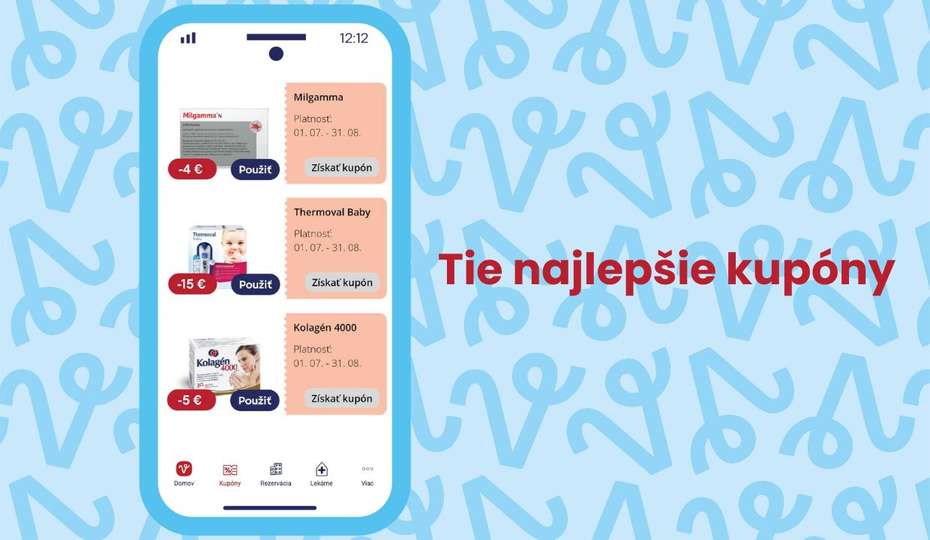 Vaša Lekáreň aplikácia, kupóny Vaša Lekáreň, Vaša Lekáreň