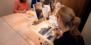 Zážitkový workshop maľovania v Ateliéri LENSY v centre Košíc