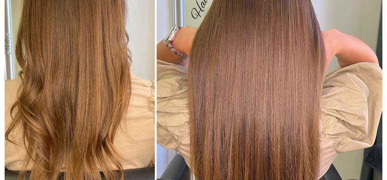 Ukážka výsledkov ošetrenia v salóne Hairbox