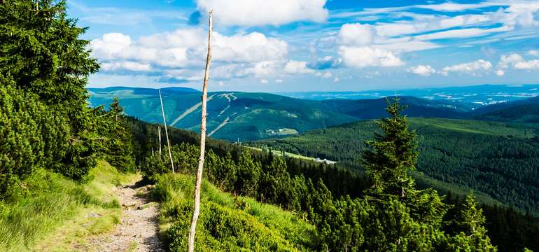 Krásná krajina Krkonoš