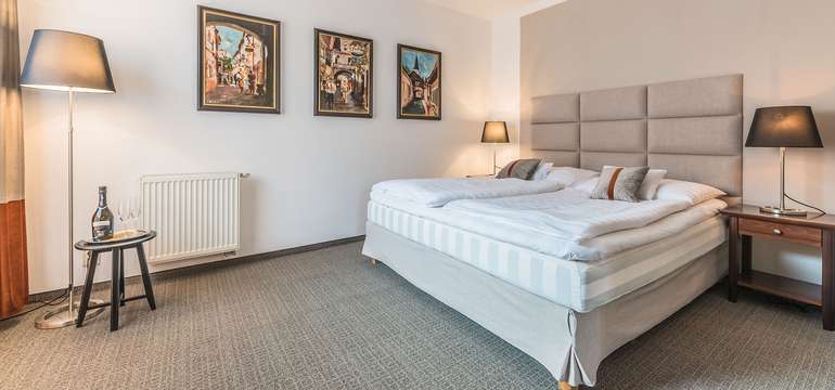 Ubytovanie v Junior suites o rozlohe 35 m2, ktorá ponúka otvorený priestor