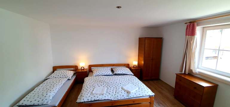 Apartmán na 2. podlaží s 2 spálňami