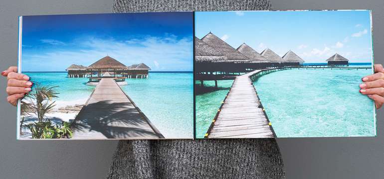 Velká panoramatická fotokniha A3 s vazbou kovovým hřbetem