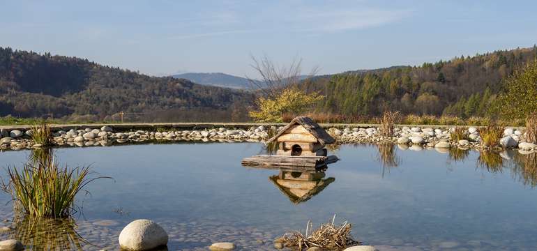 Senzorické záhrady Ogrody zmysłów sú od penziónu len 5 minút autom