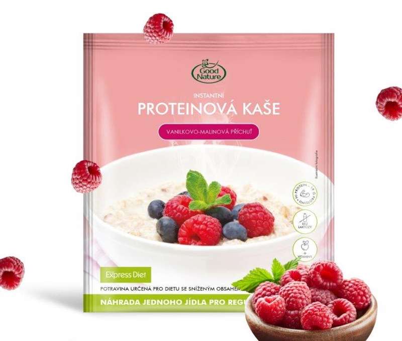 Express Diet - Vanilkovo-malinová kaša, 53 g