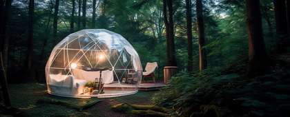 Glamping: Romantický pobyt v prírodných dómoch pod Tatrami