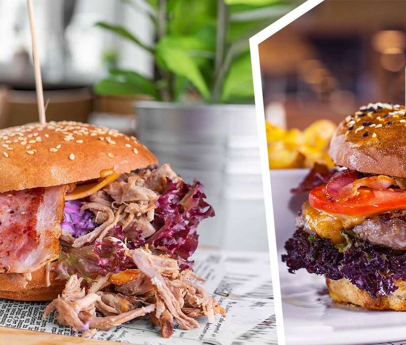 Hovädzí alebo Pulled Pork Burger z trhaného bravčového mäsa