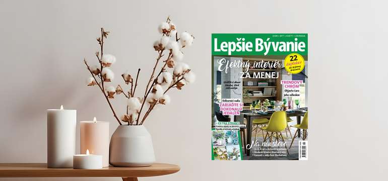 Ročné predplatné časopisu LEPŠIE BÝVANIE
