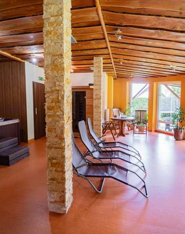 Wellness centrum s výhľadom na záhradu