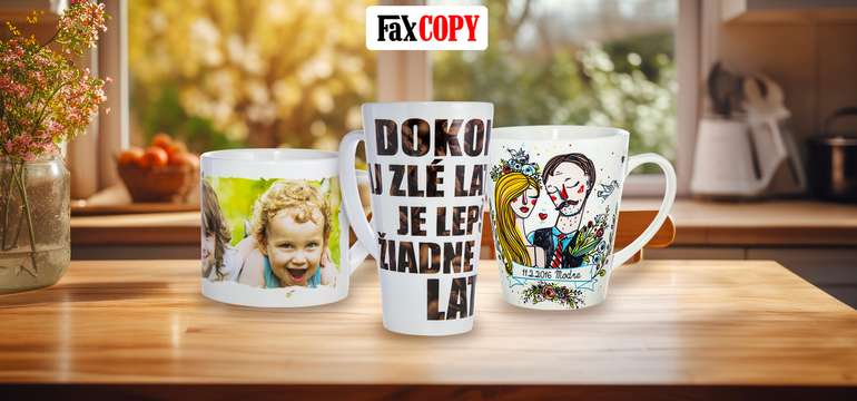 Originálne hrnčeky s vlastným motívom od FaxCOPY
