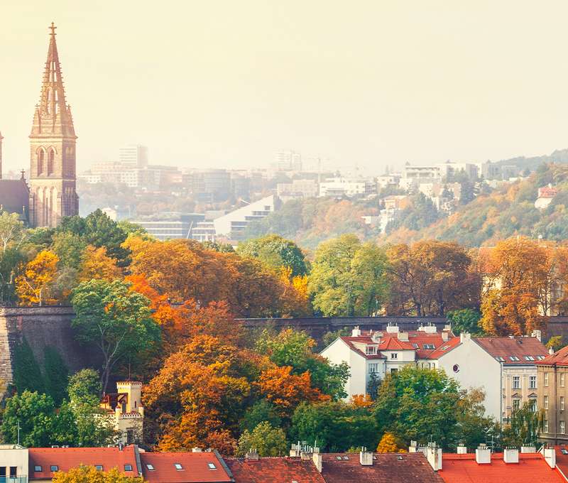 Historický unikát, Vyšehrad, sa rozpína nad pravým brehom Vltavy