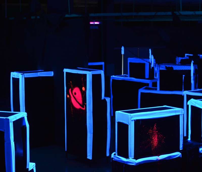 Pri laser game nehrozia modriny od projektilov, zásahy nebolia