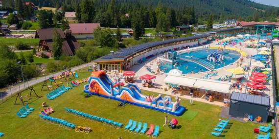 Termálny aquapark Meander Oravice s celoročnými bazénmi/Tvrdošín - Liesek - Vitanová - Oravice