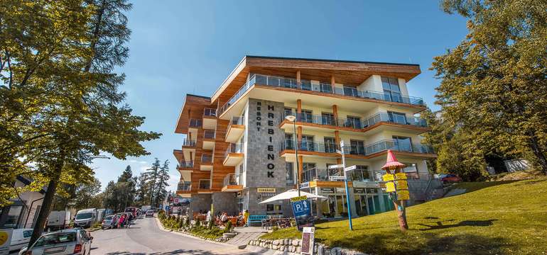Hrebienok Resort nájdete priamo v centre Starého Smokovca