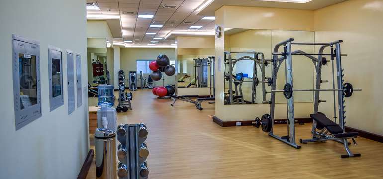 V budove je k dispozícii aj fitness centrum